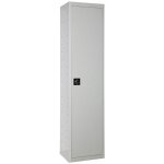 Simonrack armoire m�tallique balai 1800x400x400 mm, 1 porte, 4 �tag�res, gris - simonlocker