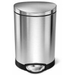 Simplehuman poubelles - poubelle 6 l, inox bross cw1834cb