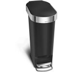 Simplehuman - poubelles - poubelle slim 40 l, noir cw1390