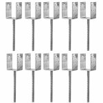Simpson strong tie - lot de 10 pieds de poteau en u à sceller ppd - dimensions: 70 mm Simpson strong tie - lot de 10 pieds de poteau en u à sceller ppd - dimensions: 70 mm
