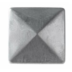 Chapeau pointe de diamant pour poteau bois cabochon 91x91x 30 - ep 0, 8mm