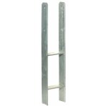 Simpson strong tie - pied de poteau de jardin en h pp490 91x300mm - ep 6mm