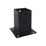 Simpson strong tie - pied de poteau de jardin noir ppjbtpb 91x150mm