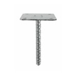Simpson strong tie - pied de poteau simple platine ppsp 100x100mm - ep 4mm