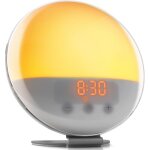 Simulateur d'aube ? pour un �veil en lumi�re ? r�veil lumineux avec mode nuit noire et bruit blanc ? ...