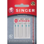 Singer aiguille  surpiquer 90 / 14, lot de 5 fils mtalliques