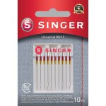 Singer aiguille universelle pour tissu 80 / 12, paquet de 10