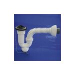 Wolfpack - siphon courb extensible t - 32 - f multiorientable 1 1 / 2, avec valve et bouchon.