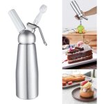 Siphons de cuisine syphon a chantilly siphon � cr�me fouett�e professionnel avec 3 douilles en acier ...