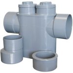 Siphon dconnecteur monobloc gris jardibric 125100 mm protection efficace contre les risques de contamination ...