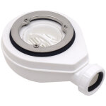 Siphon de douche, bonde horizontale sans capot �90 pour receveurs de douche