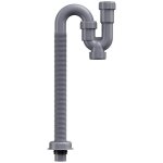 Siphon en forme de u - siphon de lavabo, ensemble de vidange pour lavabo de salle de bain, avec tuyau ...