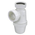 Siphon lavabo pvc - c � visser, �crou 33 x 42 pour eau tr�s chaude