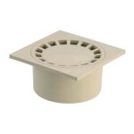 Siphon de sol pvc 200 x 200 - sable - girpi Siphon de sol pvc 200 x 200 - sable - girpi