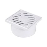 Nicoll - siphonnette �40 / 50 grille pvc 10x10 blanc
