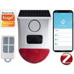 Sir�ne d'alarme ext�rieure rtx avec d�tecteur de mouvement passif, batterie solaire, t�l�commande zigbee ...