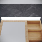 Sirhona applique de salle de bain lumi�re led pour miroir - angle large 159�, 6000k (blanc froid), pour ...