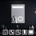 Sirhona miroirs salle de bains 50x70cm rectangulaires avec prise rasoir loupe 3x miroirs cosmétiques ... Sirhona miroirs salle de bains 50x70cm rectangulaires avec prise rasoir loupe 3x miroirs cosmétiques ...