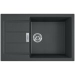 Franke - sirius - 2. 0 s2d 611 - 78 tectonite evier  encastrer avec bac xl noir