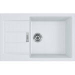Franke - sirius - 2. 0 s2d 611 - 78 tectonite evier  encastrer avec bac xl blanc