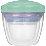 Sistema - bote  lunch  snack'n'nest to go  lot de 3 bleu, menthe, violet