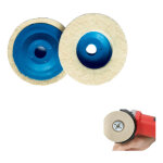 4pcs diam�tre 100mm disque de polissage meuleuse, polissage meuleuse d'angle bore dia 8mm, feutre de ...