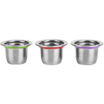 Sjlerst capsules de caf� r�utilisables, dosette en acier inoxydable, filtre rechargeable, 30x22x20mm, ...