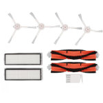 Sjlerst kit de filtres � brosses, peigne plat blanc, pour mijia 1c, dreame f9, xiaomi 1t, remplacement ...