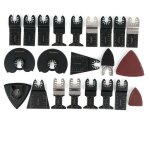 Sjlerst lames multitool 18pcs lames de scie oscillantes multitool accessoires pour outils oscillants ...