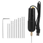 Sjlerst mini perceuse lectrique  rsine avec 10 forets pour bijoux diy produits en aluminium fabrication ...