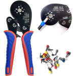 Sjlerst pince � sertir pour cosses tubulaires 0, 08 - 16 mm� (28 - 5 awg), pince � sertir multifonction ...
