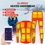 Sjlerst - sous - vêtements chauffants pour hommes et femmes, ensemble chemise et pantalon chauffants ... Sjlerst - sous - vêtements chauffants pour hommes et femmes, ensemble chemise et pantalon chauffants ...