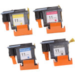Sjlerst - t�te d'impression 4 pi�ces pour imprimantes hp designjet 100, 110, 111, 500, 510, 800, 813, ...