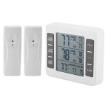 Sjlerst - thermomètre frigo, thermometre réfrigérateur avec alarme congélateur, thermomètre intérieur ... Sjlerst - thermomètre frigo, thermometre réfrigérateur avec alarme congélateur, thermomètre intérieur ...