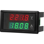 Sjlerst voltm�tre - amp�rem�tre num�rique 80 - 300 v ca 100 a avec double affichage led vert / rouge ...