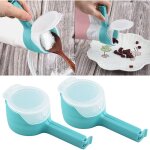 Lot de 2 clips de fermeture pour aliments, pour conserver les aliments, avec ouverture pour sachet de ... Lot de 2 clips de fermeture pour aliments, pour conserver les aliments, avec ouverture pour sachet de ...