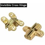 Sjqka - charni�re outils charni�re croix invisible pour table pliante et armoire en bois 1pc