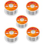 Fil de soudure à noyau de colophane étain - plomb contenant 2 % de flux sn60 - pd40 (0, 8 mm, 50 g) 5pcs ... Fil de soudure à noyau de colophane étain - plomb contenant 2 % de flux sn60 - pd40 (0, 8 mm, 50 g) 5pcs ...