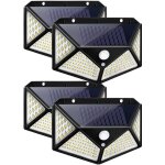 Lampe solaire d'extérieur 100 led, éclairage de jardin, étanche, avec détecteur de mouvement, applique ... Lampe solaire d'extérieur 100 led, éclairage de jardin, étanche, avec détecteur de mouvement, applique ...