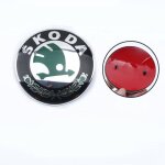 Sjqka - skoda 3u0853621b mel badge emblme logo plaque rabat frontal