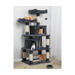 Skecten - arbre  chats 148 cm griffoir grattoir avec base plus large / 2 niche / 2 perchoirs / 2 boules ...