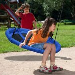 Skecten - balan�oire nid d'oiseau rond 1001001. 8cm bleu