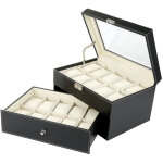 Coffret  montre bote mdf cadeau homme prsentoir 20 montres