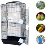 Grande volière pour oiseaux cage en méta pour canaries perroquet perruches canaris avec 4 mangeoires, ... Grande volière pour oiseaux cage en méta pour canaries perroquet perruches canaris avec 4 mangeoires, ...