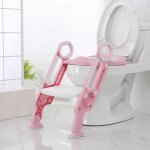 Sige de toilette chelle avec marches wc sige pot entraneur de bb enfant (rose + blanc)
