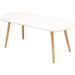 Skecten - table basse ovale table d'appoint design moderne table de salon en bois 110x55x45cm blanc Skecten - table basse ovale table d'appoint design moderne table de salon en bois 110x55x45cm blanc