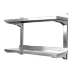 tagre murale cuisine tablette flottante inox (80 x 30 cm, pose murale, paisseur 3, 5 cm, capacit ...
