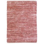 Thedecofactory - skin - tapis salon en cuir tressé rose poudré 120x170 Thedecofactory - skin - tapis salon en cuir tressé rose poudré 120x170