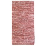 Skin - tapis salon en cuir tressé rose poudré 60x120 Skin - tapis salon en cuir tressé rose poudré 60x120