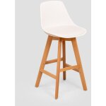 Sklum - lot de 4 tabourets hauts nordic edition blanc ?65 cm